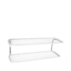 Essem Design Shoe Racks*Classic 650 shoe shelf, /chrome, 2 levels, 120 cm White