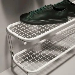 Essem Design Shoe Racks*Classic 650 shoe shelf, /chrome, 2 levels, 120 cm White