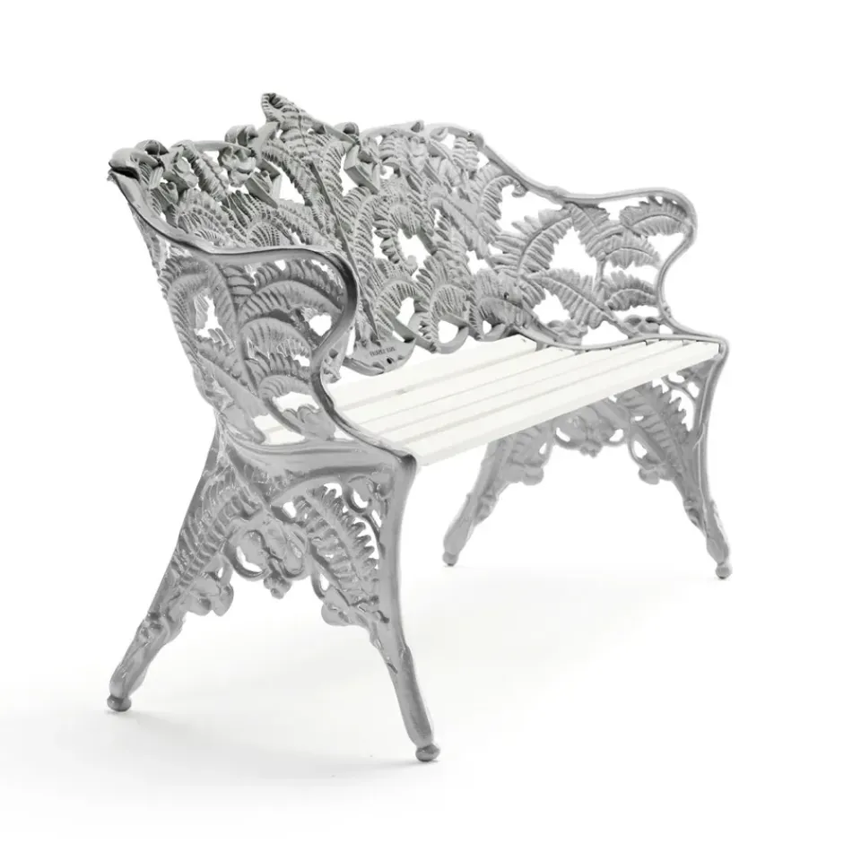 Byarums bruk Garden Sofas & Garden Benches|Outdoor Lounge Furniture*Classic sofa, lacquer pine, raw aluminum stand White