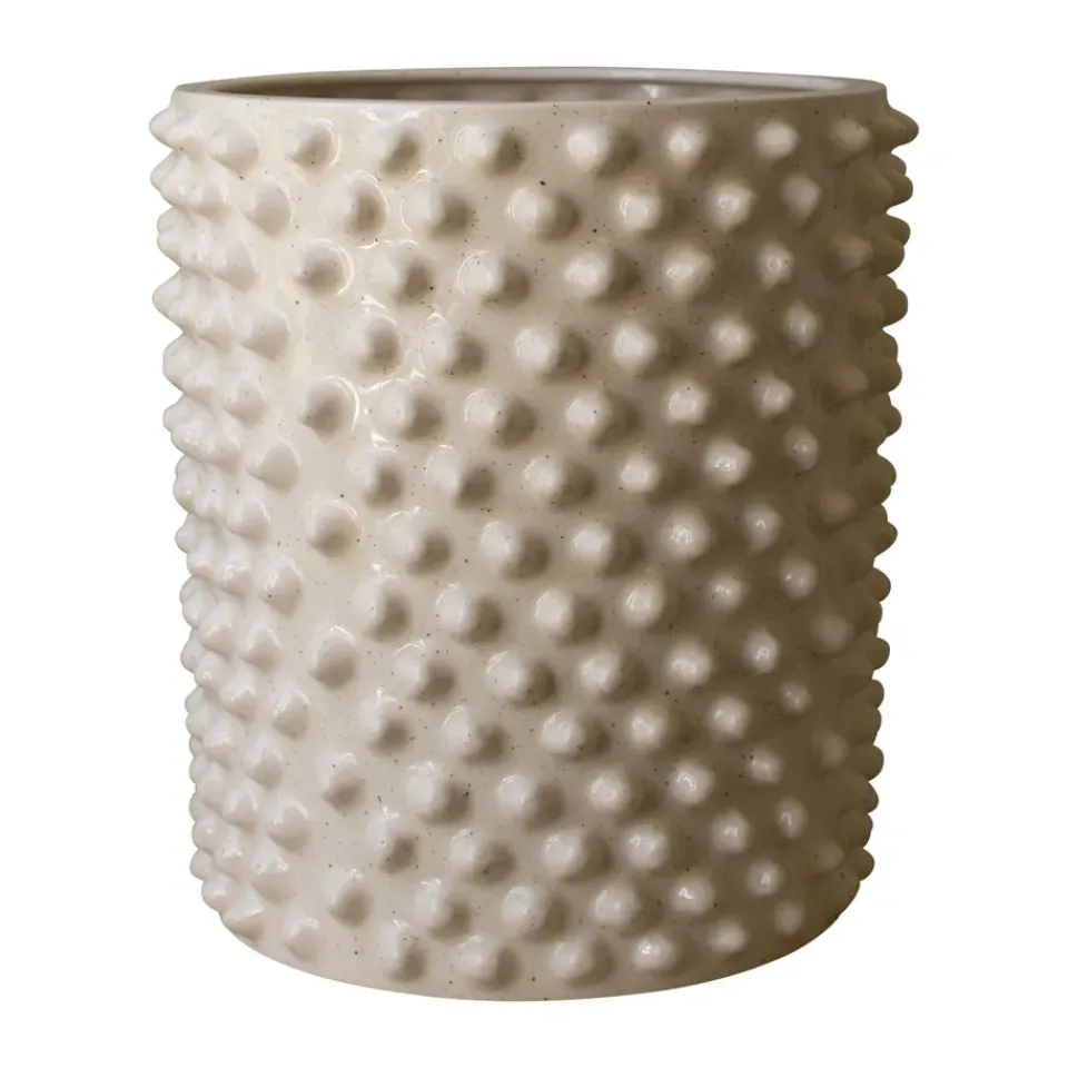 DBKD Garden Details & Accessories*Cloudy flower pot vanilla, Large Ø33 cm White