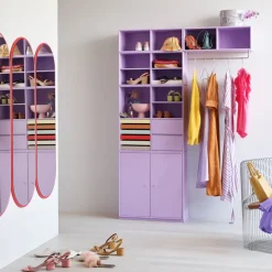 Montana Hat Rack & Hat Shelves*COAT hat shelf with clothes rails, Fennel 144, incl. suspension Green