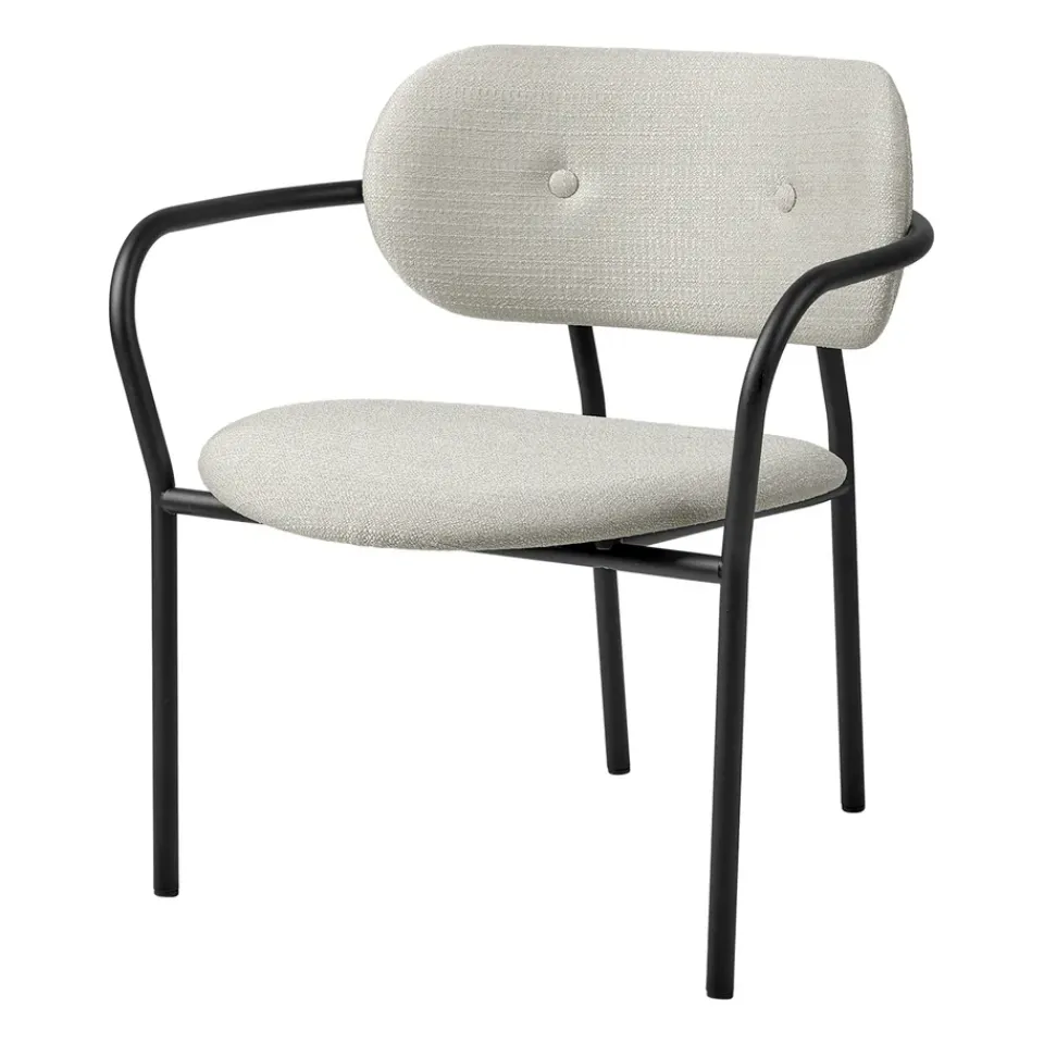 GUBI Armchairs & Footstools*Coco lounge chair - fully upholstered, Eero special FR 106-black Beige