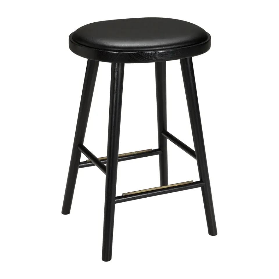 Hans K Bar Stools*Colibri bar stool 63 cm, stained oak- pad Black