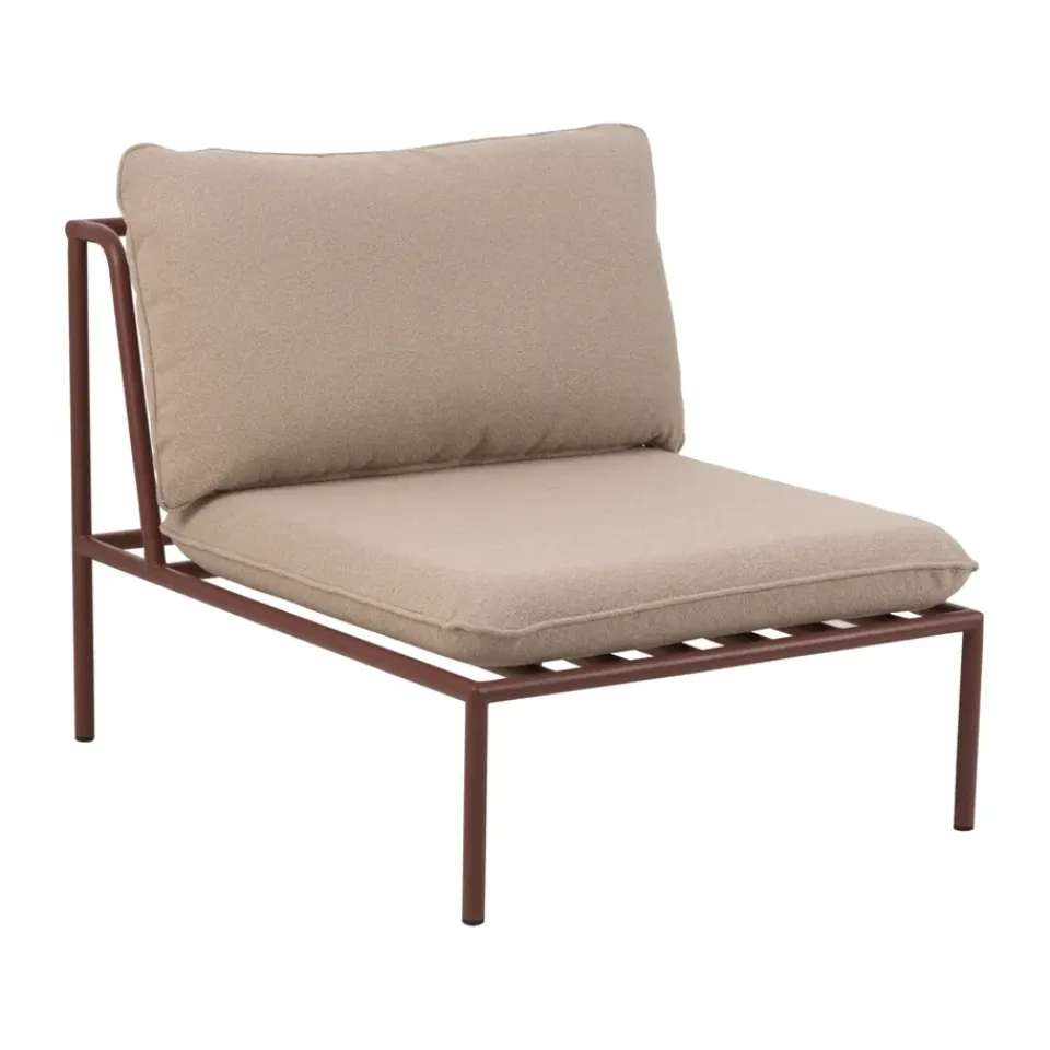 Brafab Garden Sofas & Garden Benches*Collier sofa module, Zin -teddy beige, middle section Red