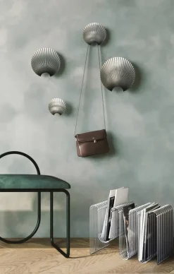 AYTM Clothes Hooks & Hangers*Concha hook silver, XS Silver-coloured