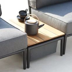 Cane-line Table For Outdoor Use|Outdoor Lounge Furniture*Conic box table, , teak Grey