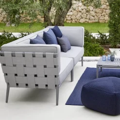 Cane-line Garden Sofas & Garden Benches|Outdoor Lounge Furniture*Conic modular sofa, airtouch , single, incl. cushions Grey