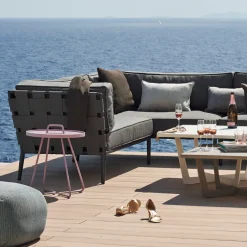 Cane-line Garden Sofas & Garden Benches|Outdoor Lounge Furniture*Conic modular sofa, Light daybed incl. cushions Grey
