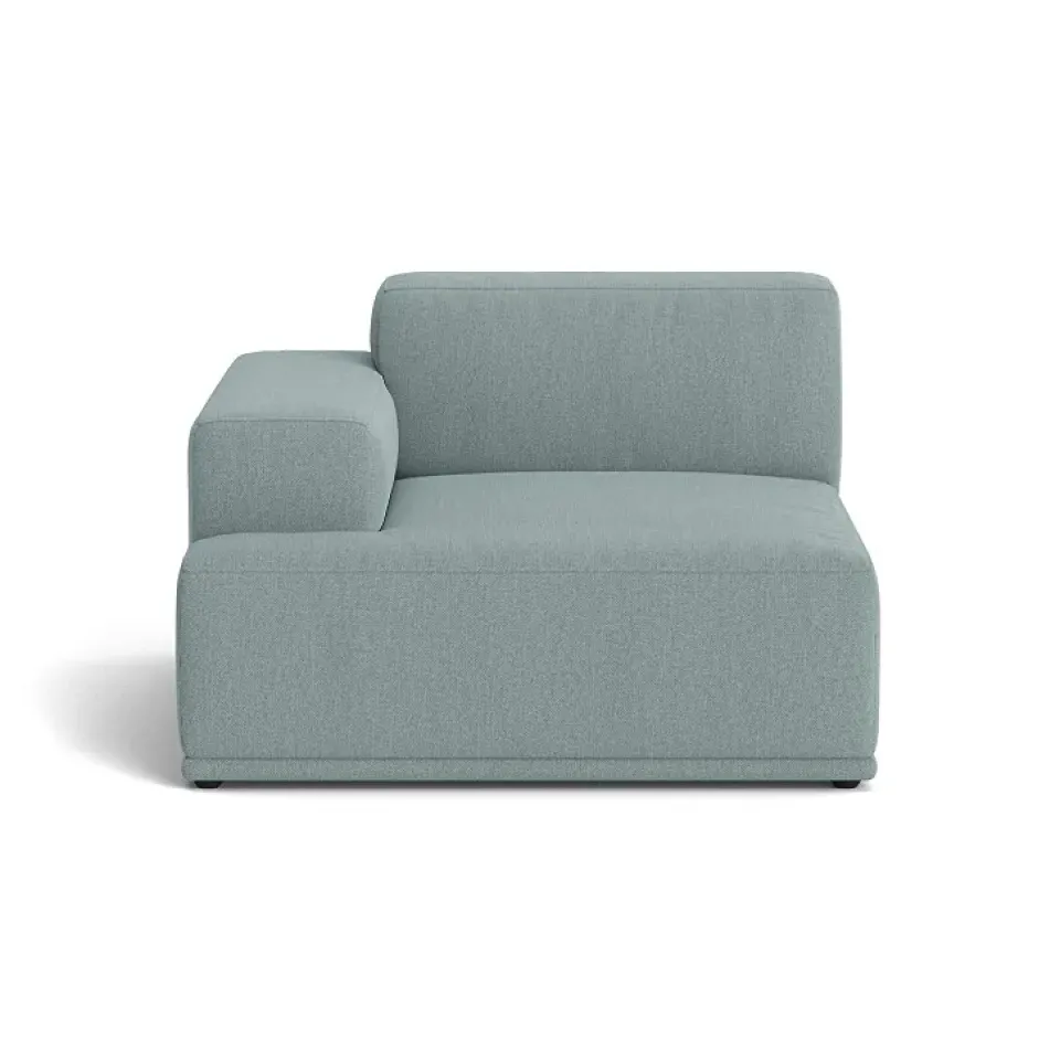 Muuto Sofas*Connect soft module Re-wool nr.718 light , Armrest left (A) Blue