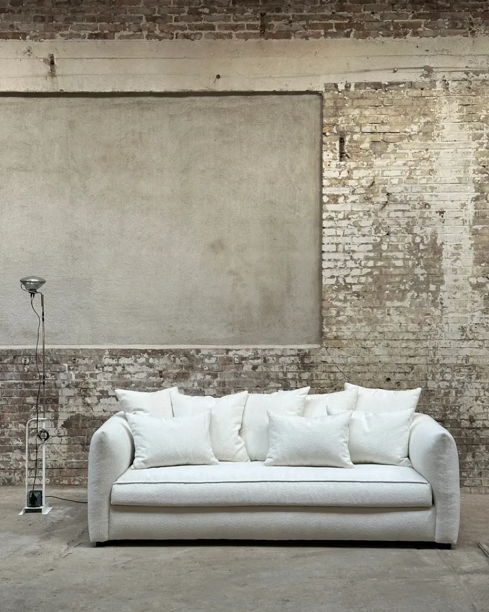Tinted Sofas*Cornell sofa, Bouclé off White