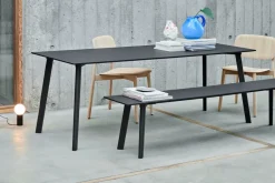 HAY Benches*CPH215 Deux 2.0 bench 200 cm, Stone -lacquered oak Grey