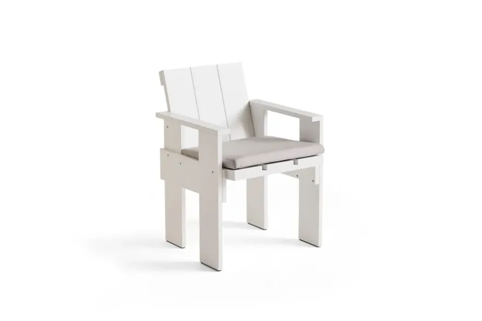 HAY Seating*Crate Dining Chair armchair lacquered pine, White