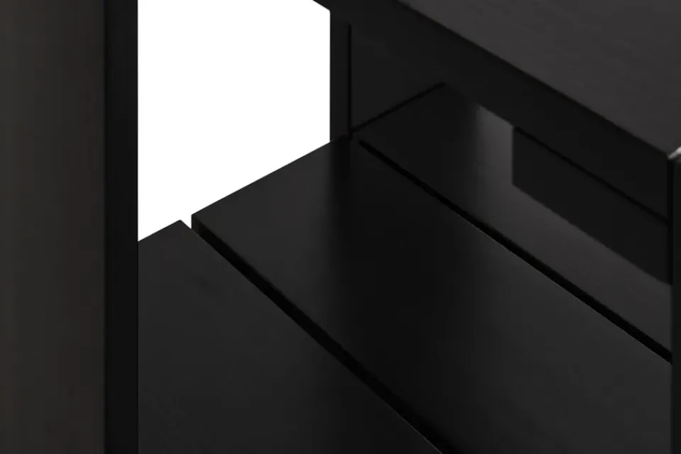 HAY Outdoor Lounge Furniture|Table For Outdoor Use*Crate Low Table 45x45x40 cm lacquered pine, Black
