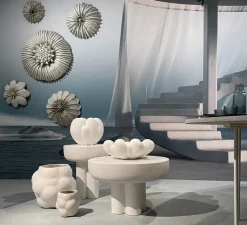 101 Copenhagen Side Tables*Crown side table low Ø65 cm, Bone White
