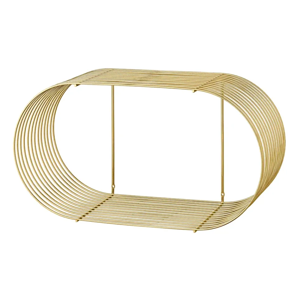 AYTM Shelves & Shelving Systems*Curva wallshelf, Gold Gold-coloured