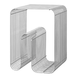 AYTM Stools*Curve chair, silver Silver-coloured