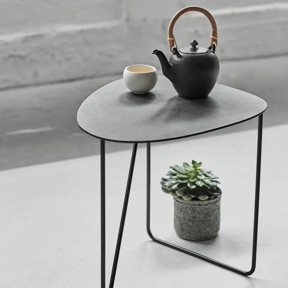 LIND DNA Side Tables*Curve Hippo side table L, -anthracite Black