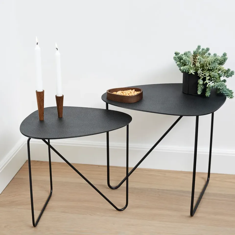 LIND DNA Side Tables*Curve Hippo side table L, -anthracite Black