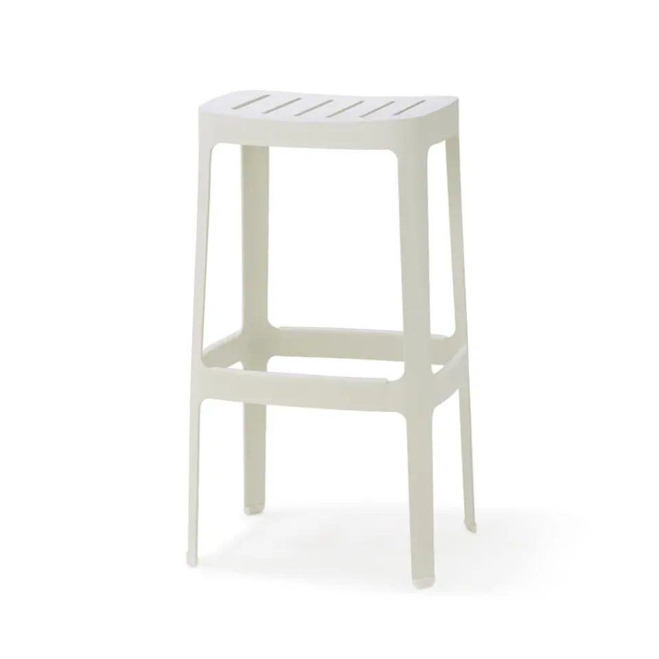 Cane-line Seating*Cut barstool, White