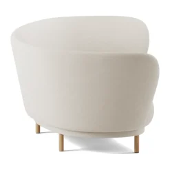 Massproductions Sofas*Dandy 3-seater sofa, Natural oak-Linara 05 Porridge White