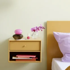 Montana Bedside Tables*Dash bedside table, Fjord 02, incl. suspension cm Grey