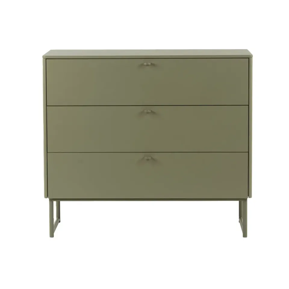 Mavis Dressers & Drawer Units*Deus chest of drawers 3 drawers, Olive Grey