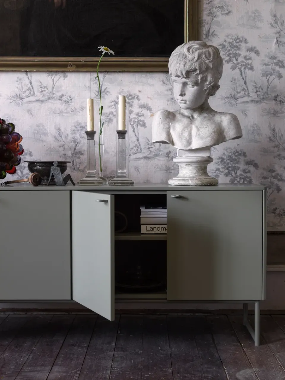 Mavis Dressers & Sideboards*Deus sideboard 75 cm, Olive gray Grey
