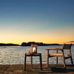 Skargaarden Table For Outdoor Use|Outdoor Lounge Furniture*Djurö coffee table, Teak, ø42 cm Brown