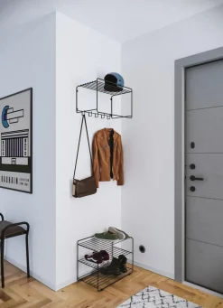 Maze Shoe Racks*Downtown shoe shelf, Black
