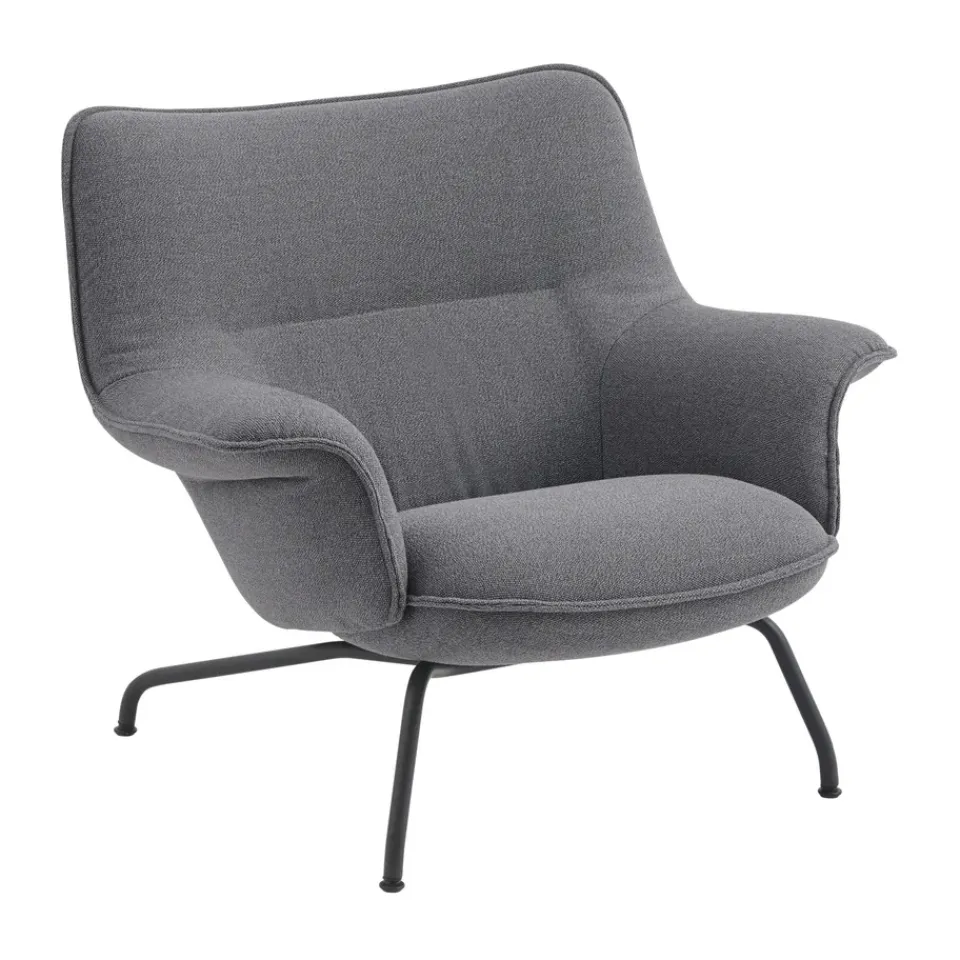 Muuto Armchairs & Footstools*Doze armchair low, Ocean 80-anthracite Black