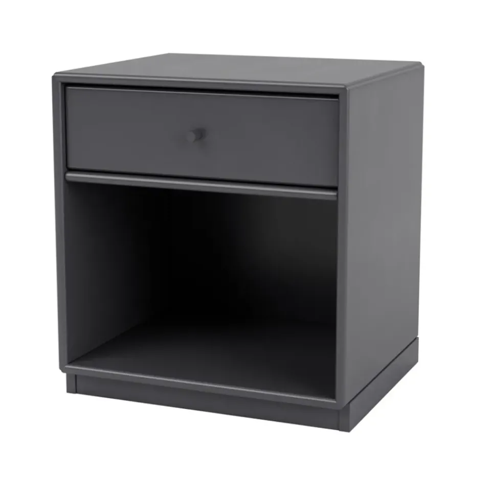 Montana Bedside Tables*Dream bedside table, Coal 36, base 3cm Grey