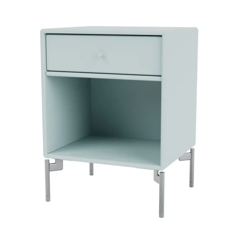 Montana Bedside Tables*Dream bedside table, Flint 148, chrome legs Blue