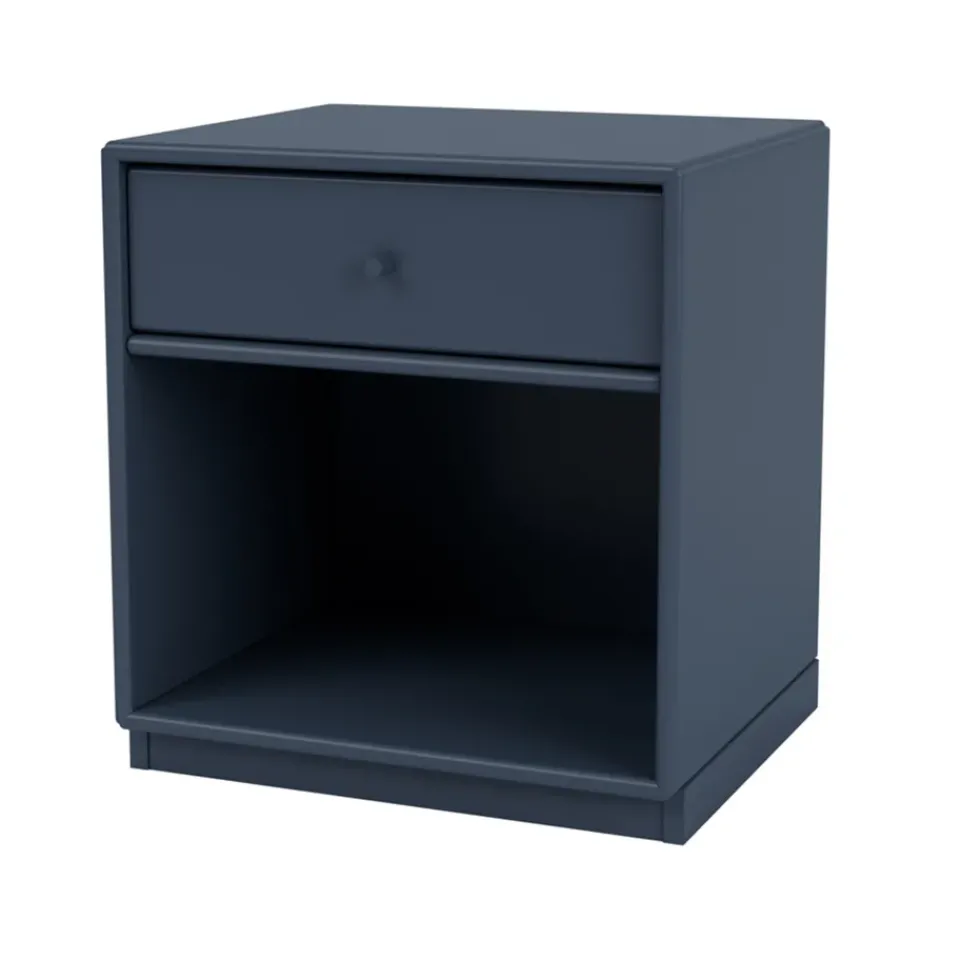 Montana Bedside Tables*Dream bedside table, Juniper 138, base 3cm Blue