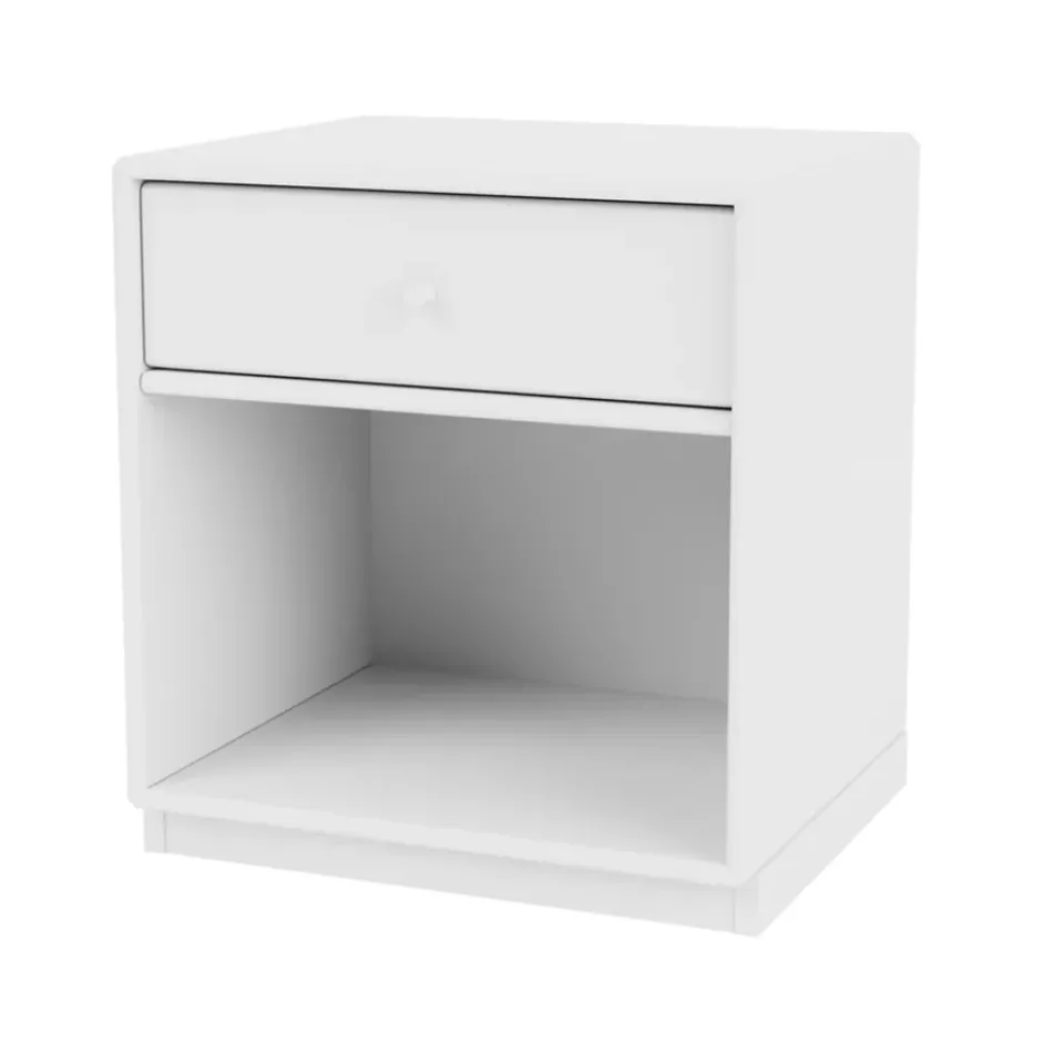 Montana Bedside Tables*Dream bedside table, Snow 38, base 3cm White