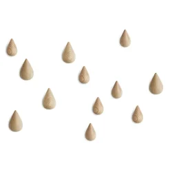 Normann Copenhagen Clothes Hooks & Hangers*Dropit Hangers, wood large Beige
