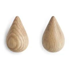 Normann Copenhagen Clothes Hooks & Hangers*Dropit Hangers, wood small Brown