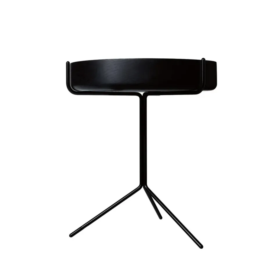 Swedese Side Tables*Drum table, glazed-h.46cm- stand Black