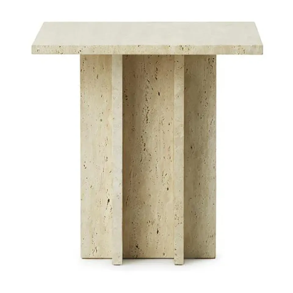 Normann Copenhagen Coffee Tables*Edge small coffee table, Travertine Beige