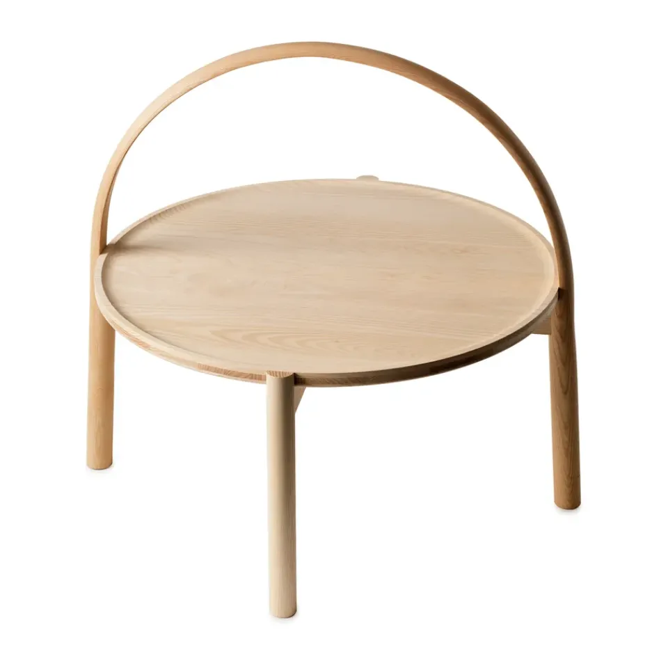 Gärsnäs Coffee Tables*Elna coffee table, Ash-white-Ø60 cm with hanger Beige