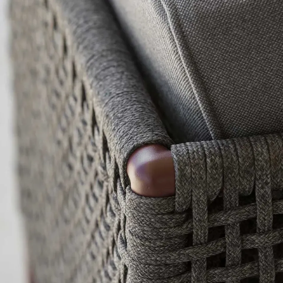 Cane-line Seating|Outdoor Lounge Furniture*Encore lounge armhair, airtouch bordeaux/dark grey, incl. cushions Purple
