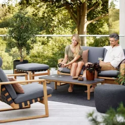 Cane-line Outdoor Lounge Furniture*Endless Soft Highback armchair, airtouch , teak Grey