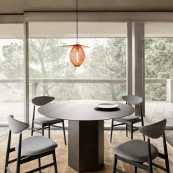 GUBI Dining Tables*Epic Steel dining table, Midnight Black