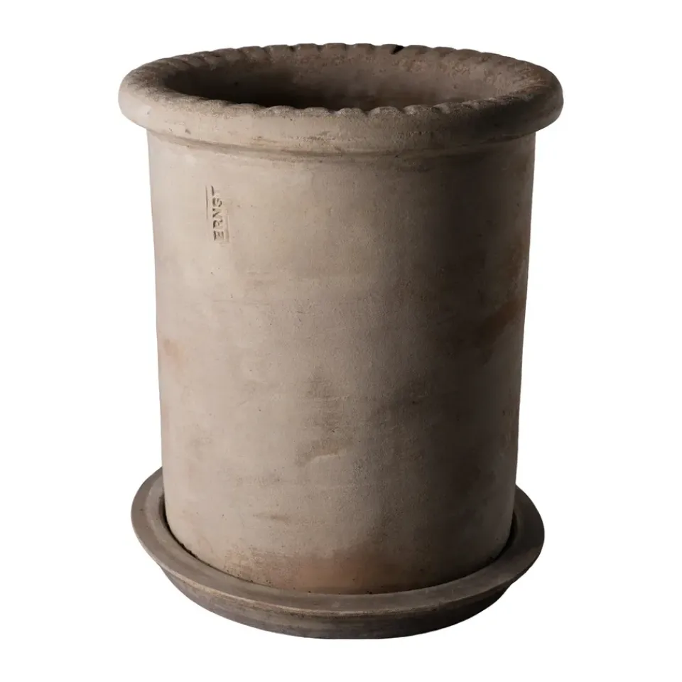 ERNST Garden Details & Accessories*terracotta pot with saucer, Ø25x28 cm Brown