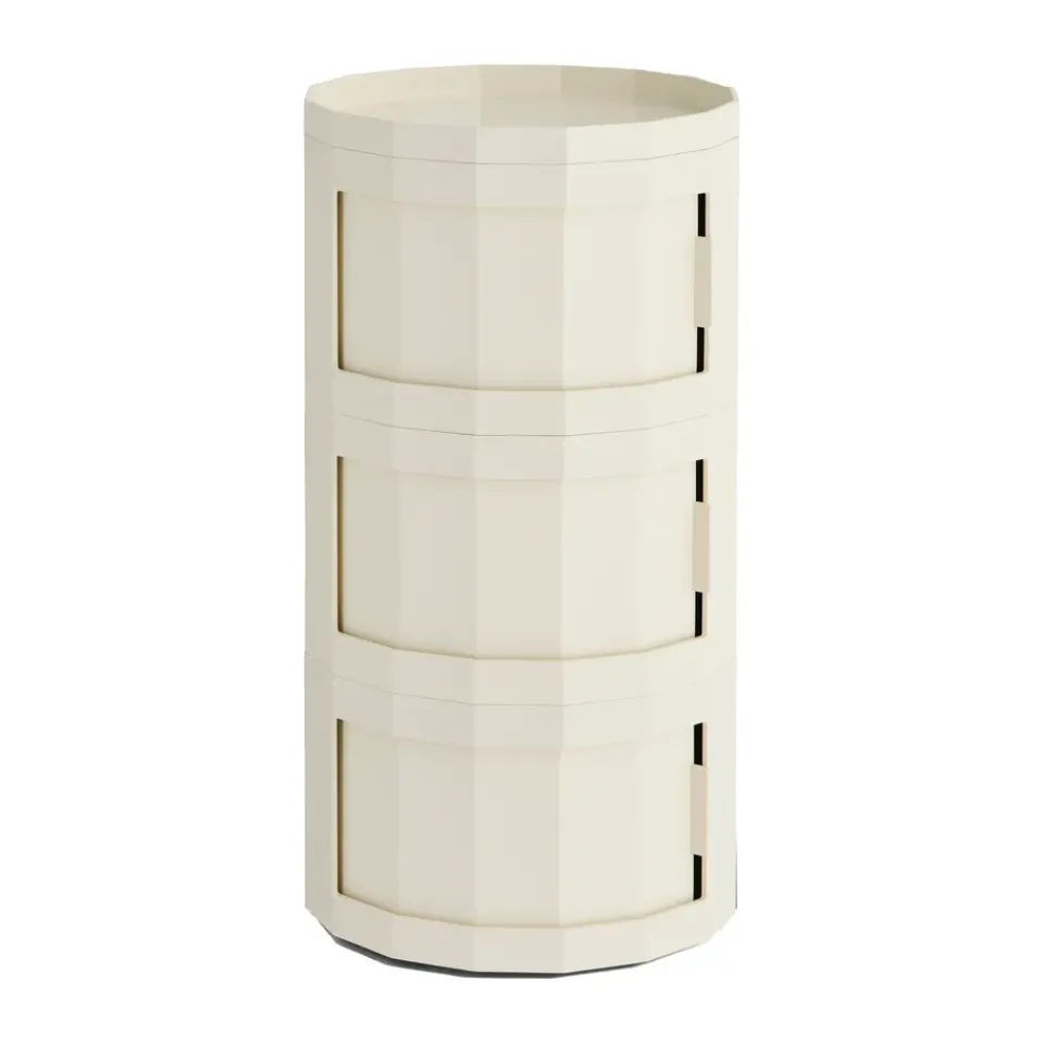 HAY Display & Glass Cabinets*Facet Cabinet 30 side table, Eggshell White