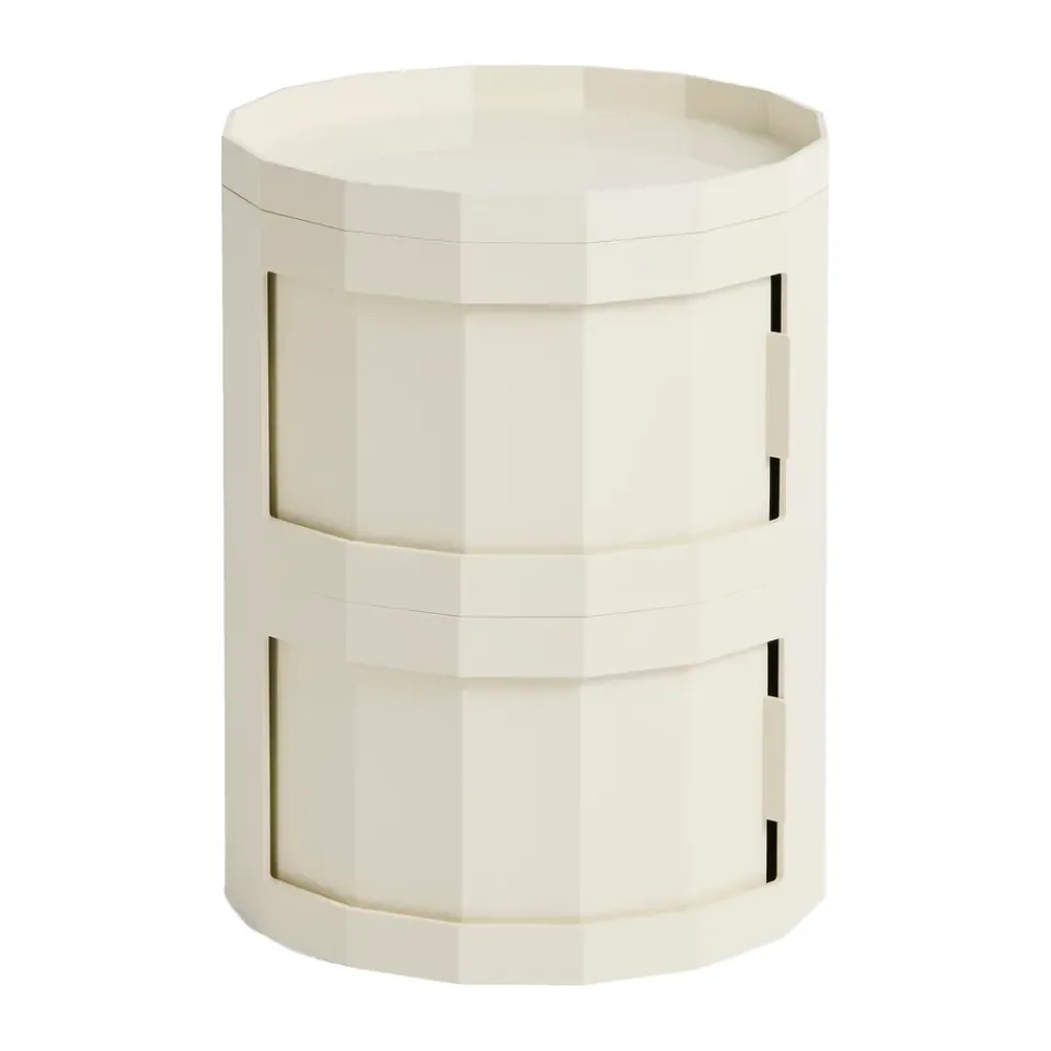 HAY Display & Glass Cabinets*Facet Cabinet 20 side table, Eggshell White