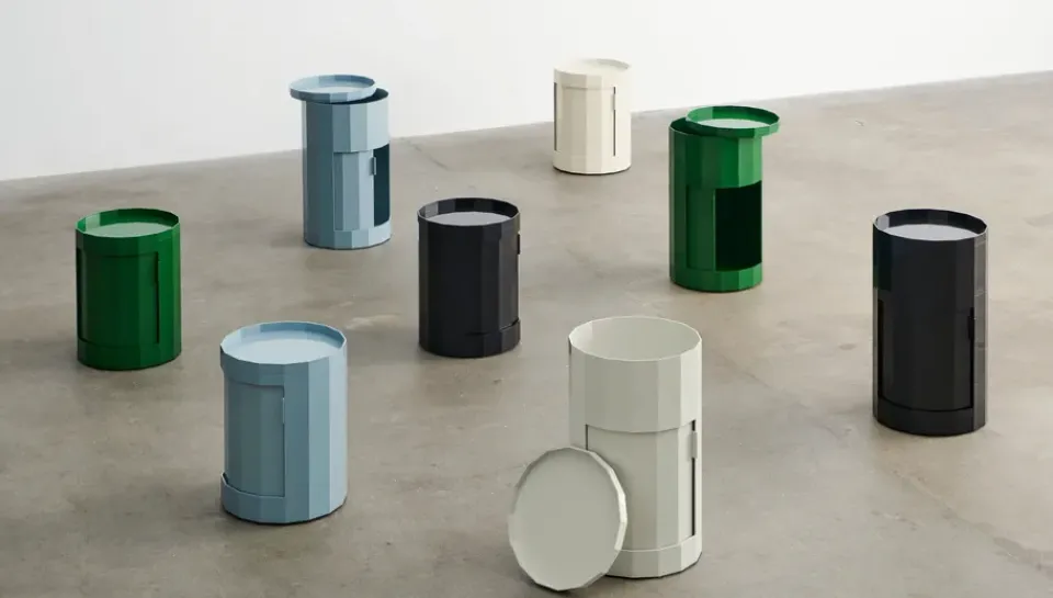 HAY Side Tables*Facet Cabinet 100 side table, Misty Grey