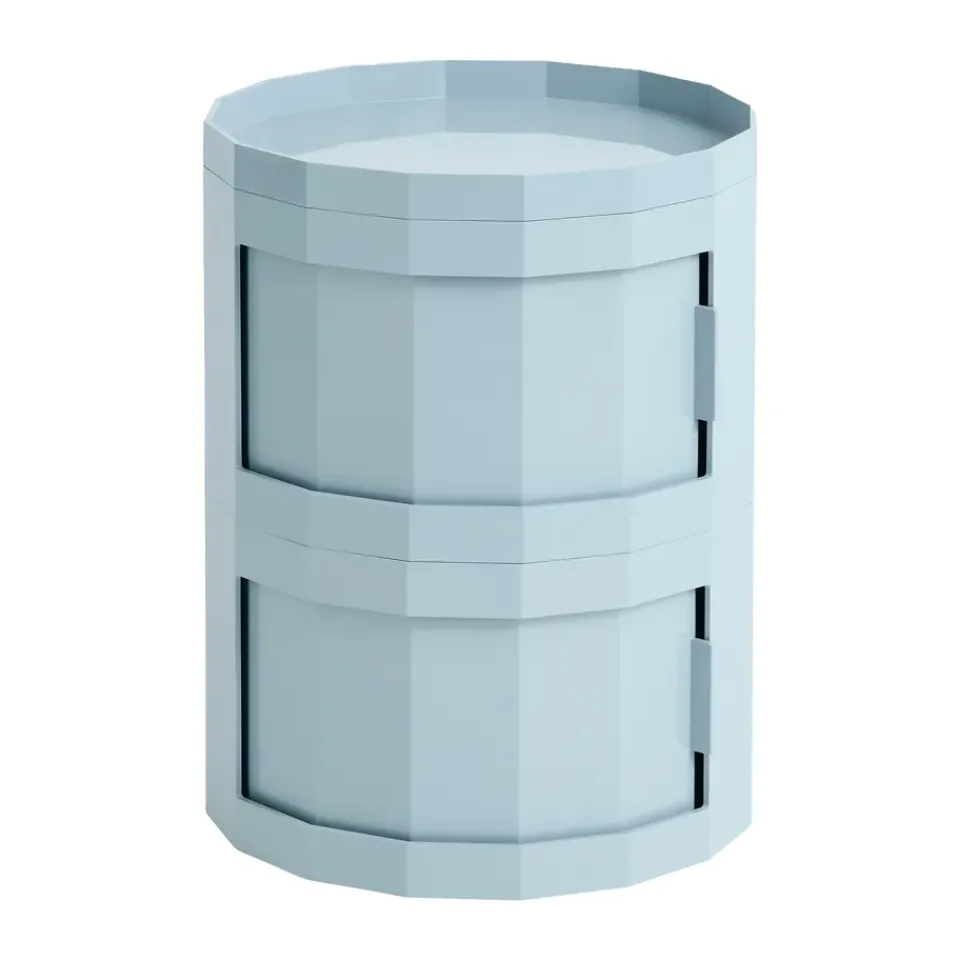 HAY Display & Glass Cabinets*Facet Cabinet 20 side table, Misty Blue