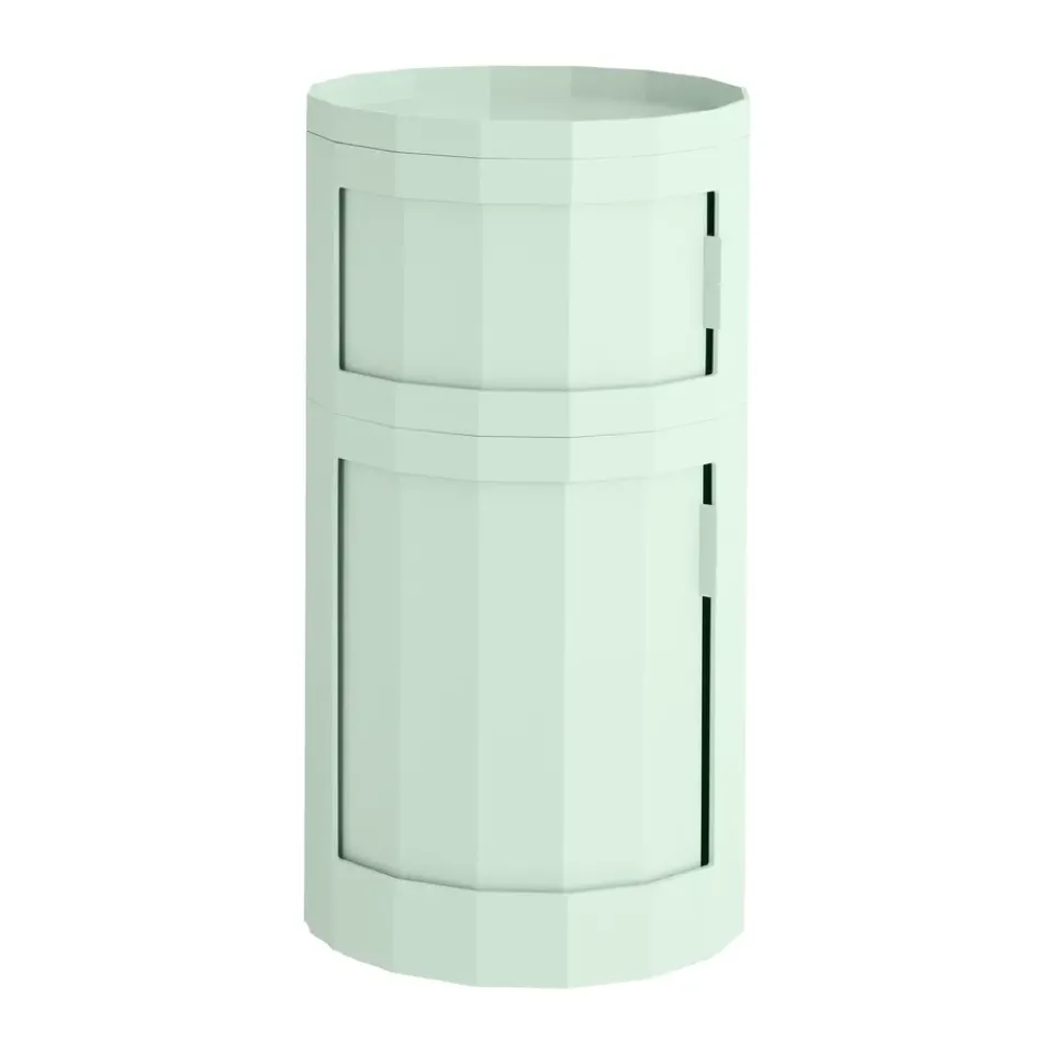 HAY Display & Glass Cabinets*Facet Cabinet 110 side table, Soft mint Green