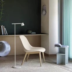 Muuto Armchairs & Footstools|Chairs*Fiber lounge chair wood base, Dusty , dusty legs Green