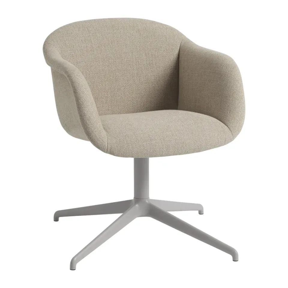 Muuto Armchairs & Footstools|Office Chairs*Fiber Soft Armchair swivel base, Ecriture 240/ Grey